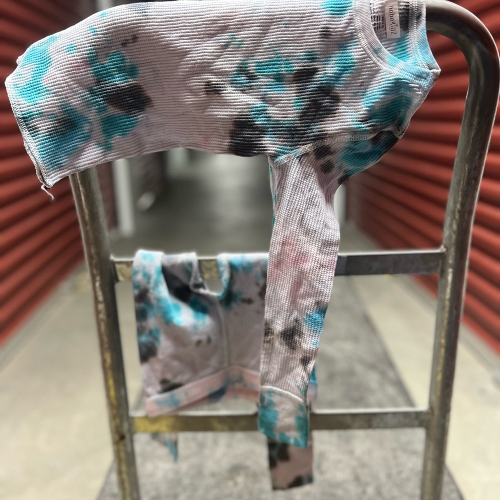 Eco-smart Tie-Dye Shirt and pajama Set